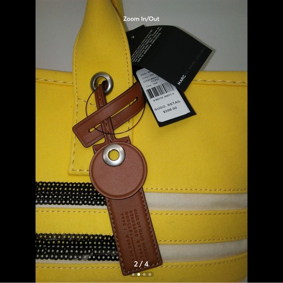 Marc Jacobs St. Tropez Yellow with Black Sequin - Picture 2 of 4